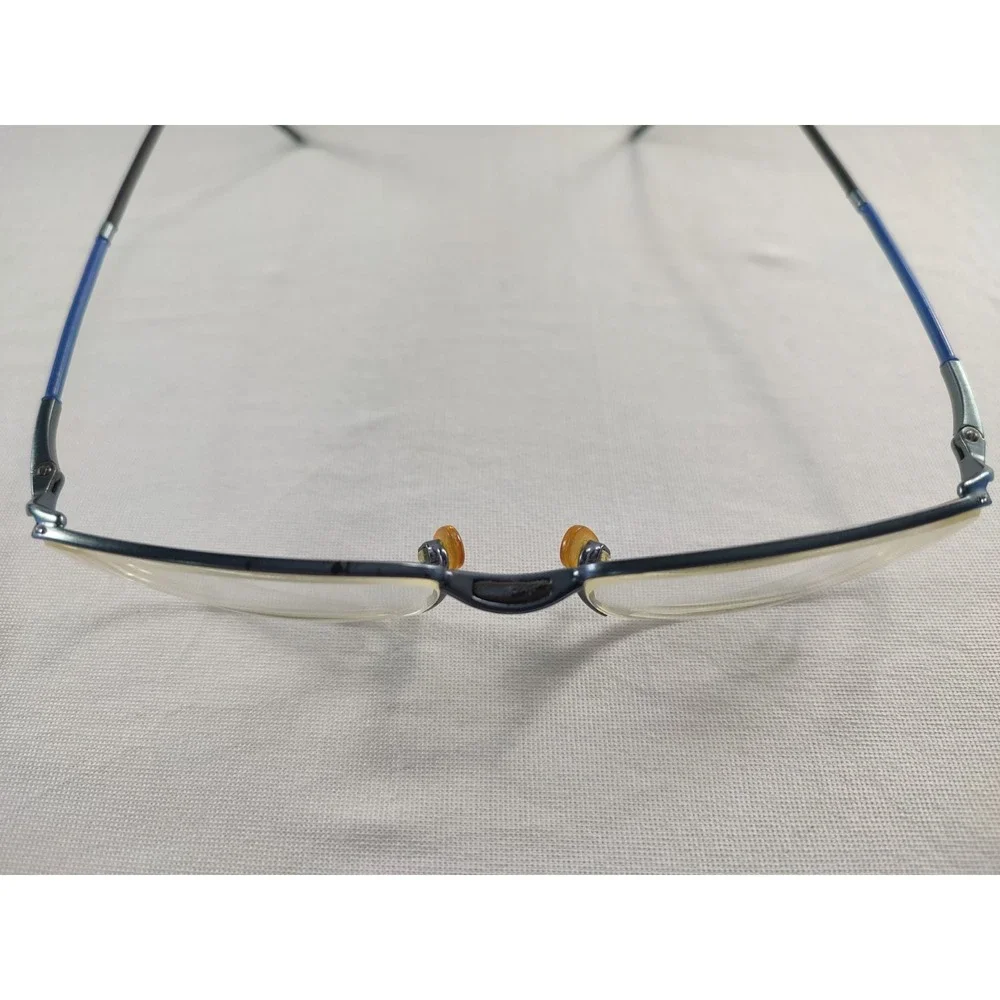 Takumi‎ TK405 Blue Optical Frames with Magnetic Sun Clip-On AS-IS Parts Only
